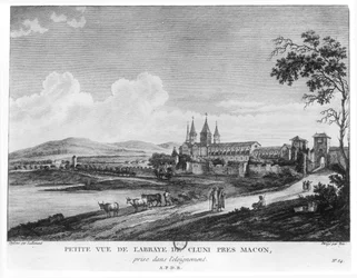 View of Cluny Abbey, from 